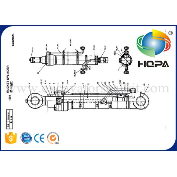Doosan 2440-9241KT Excavator Seal Kit , Hydraulic Cylinder Packing Seals