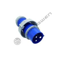 IP67 Connecteur industriel mâle femelle 220V 16A 3 broches à connecteur monophase à coque bleue pour électronique industrielle extérieure