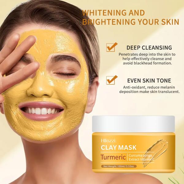 Mascarilla de barro de arcilla de mar Muerto para rostro y cuerpo Limpieza para la piel profunda Mascarilla facial negra Purificante