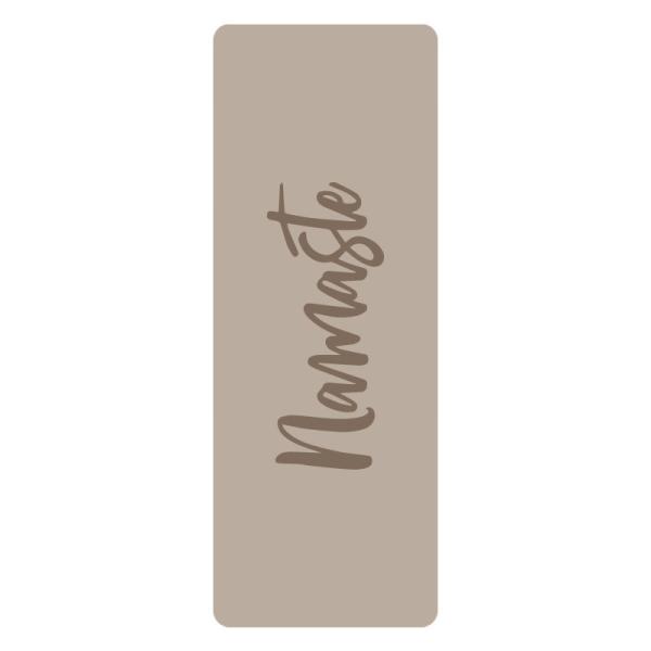 5mm Printed Pu Custom Eco Friendly PU Rubber Pilates Yoga Mat With Namaste Logo