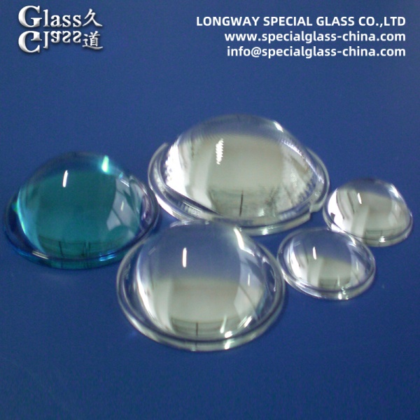 Vidrio de borosilicato óptico Led Lente linterna de vidrio Lente anti arañazos