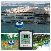 Termômetro digital à prova d'água para piscinas Solar Wireless e design pequeno flutuante