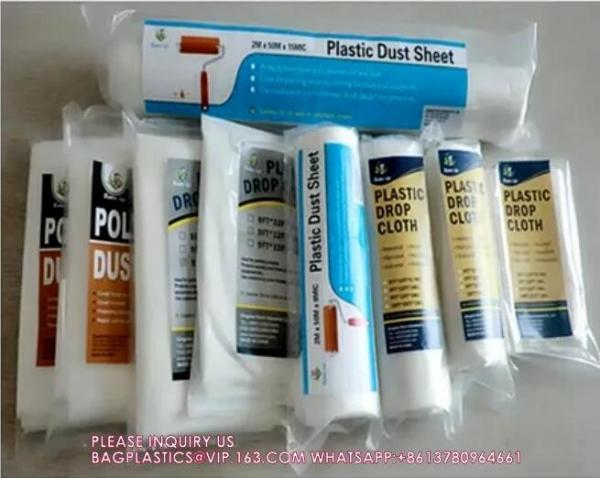 HDPE/LDPE Plastic Cover Sheets For Painting Custom Made Drop Sheet dust sheet drop cloth dust cloth dust cover