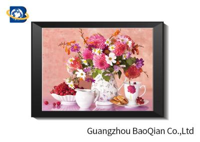 Eco - friendly Flowers 3D Lenticular Pictures For Home Decoration A3 A4 Size