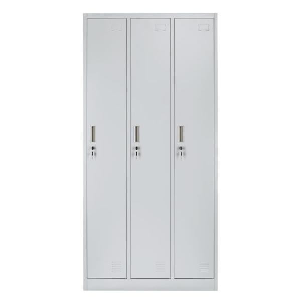 H1850mm Changing Room 3 Doors CE Metal Storage Locker Cabinet