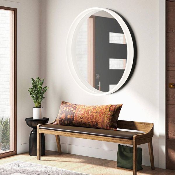 Waterproof Makeup Bathroom Mirror Explosion Proof Safety Tempered Glass Bathroom Mirror
