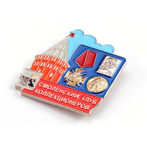 Eco - Friendly Metal Pin Badges Collectible Company Logo Pin Badges