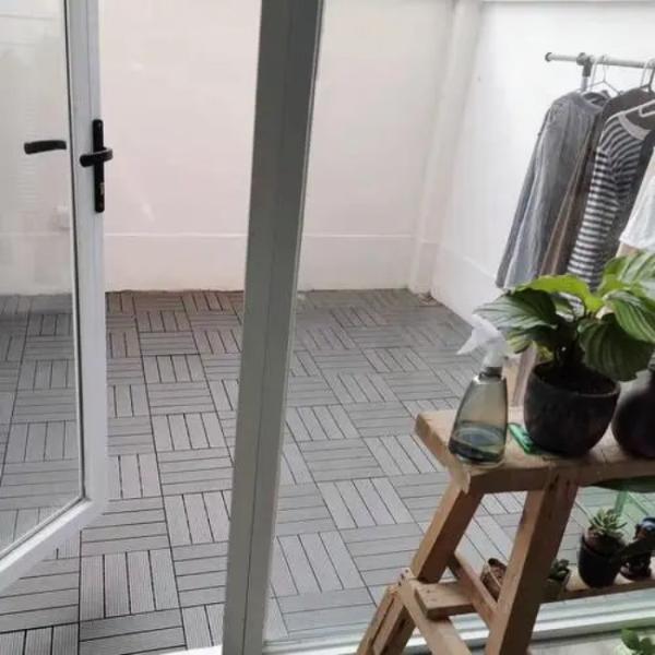 Fire Resistance Diy Wpc Decking Anti Uv Cheap Interlocking Deck Tiles Flooring