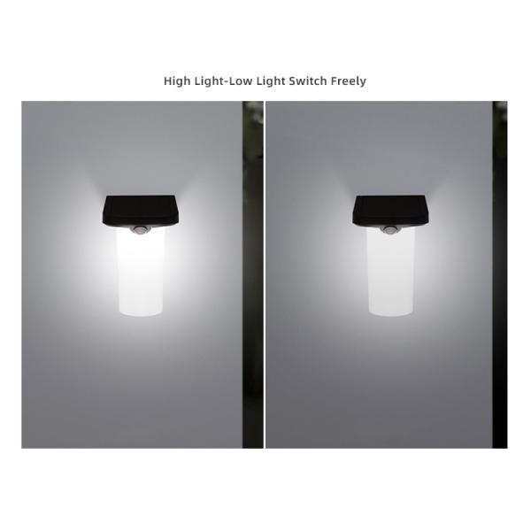 Outdoor Led Wall Light 6w White Light Motion Sensor Wall Lamp For Balconies Gardens Patios Backyard