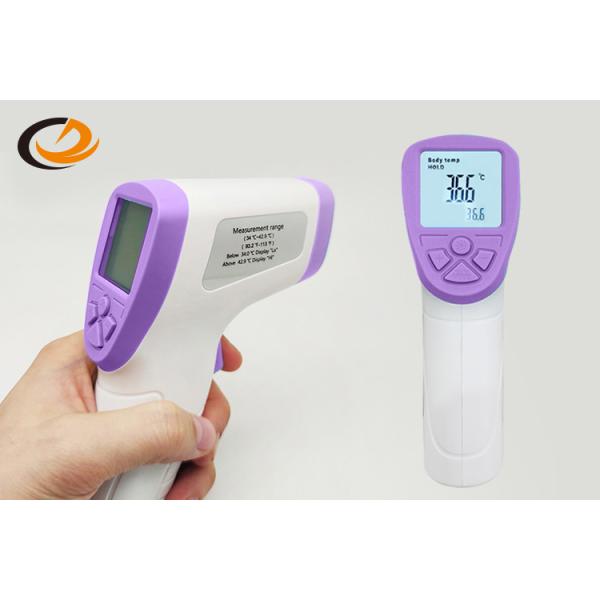 9V Battery No Touch Infrared Thermometer ABS Material With Luminous Display Function