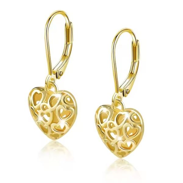 14K 18K  24KGold Plumeria Full Hoop Earrings A Must-Have for Your Jewelry Collection