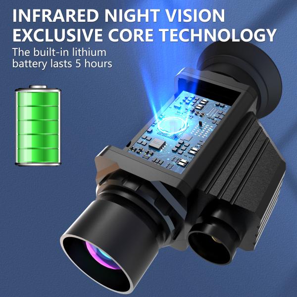 Outdoor thermal imaging night vision monocular 4k infrared heat sensing high-definition tourism detection telescope
