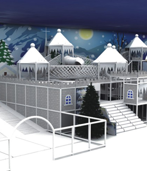 Snow Castle Theme Indoor Playground Equipment For Recreational Large Children Commercial Park
