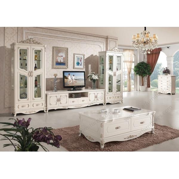 Modern Furniture Solid Wood Glass Cabinet Tv Stand TV 662
