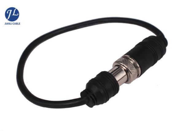 5 Pin Aviation Video Cable With GX16 Connector , Auto Surveillance CCTV Camera Cable