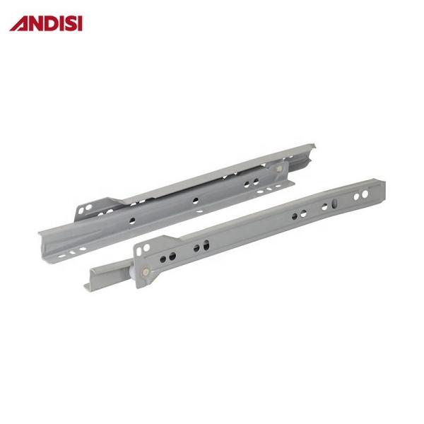 Powder Coated Roller Slides for Sturdy Furniture Cabinet Drawers in White Brown Black