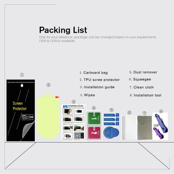 protector for Samsung S8+ full edge cover self healing scratch guard