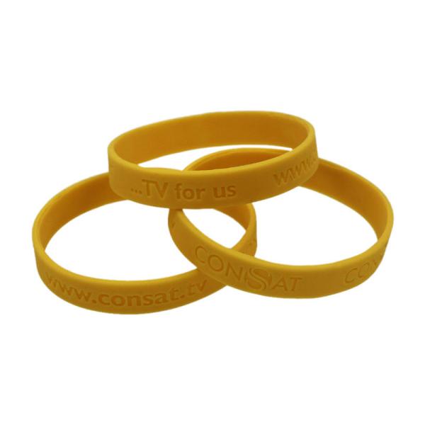 Custom Ink - Filled Silicone Bracelets Sport Event Rubber Wristbands