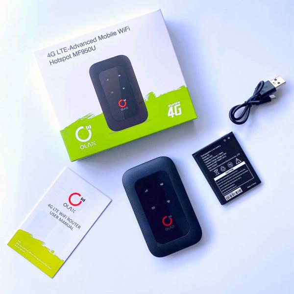 Маршрутизаторы 4g OLAX MF950U мобильные портативные Wifi с модемом B2/4/7/12/13/B28 слота Sim