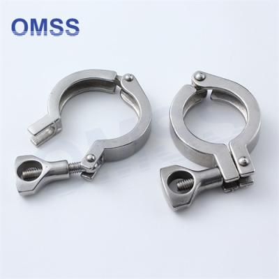Custom Sanitary Fittings Heavy Duty Single Pin Clamp 13MHH 3A SS304 1.5