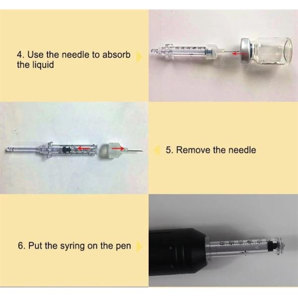 Роторный Hyaluronic кисловочный заполнитель 0.4kg губы иглы Hyaluron золота ручки свободный