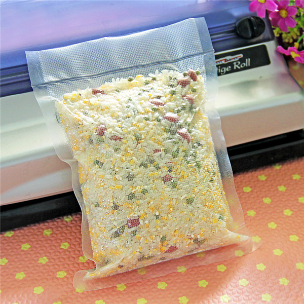 Grip Seal Plastic Bags For Frozen Food Seed Corn / Vacuum Packaging Bag Rice Packaging