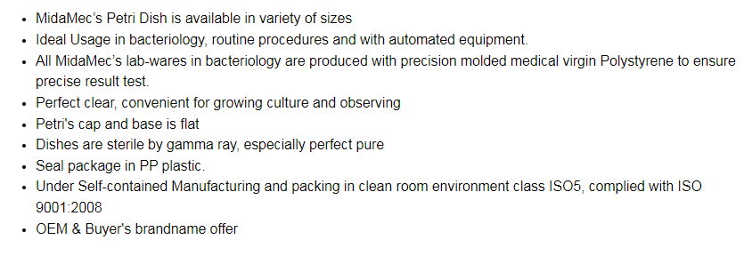China Manufacturers Wholesale Disposable 35Mm Round Sterile Clear Plastic Container Petri Dishes