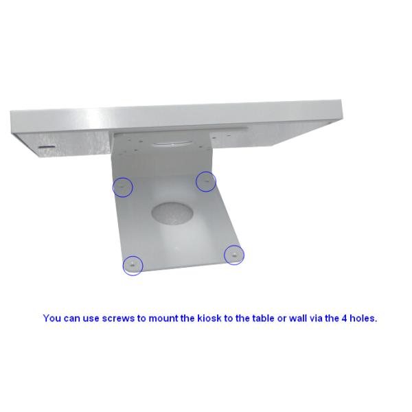 Напудрите покрытый держатель киоска Ipad металла киоска безопасностью планшета холоднокатаной стали изрезанный