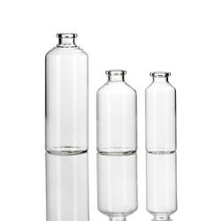 Flacon en verre transparent de 30 ml pour injection à usage médical