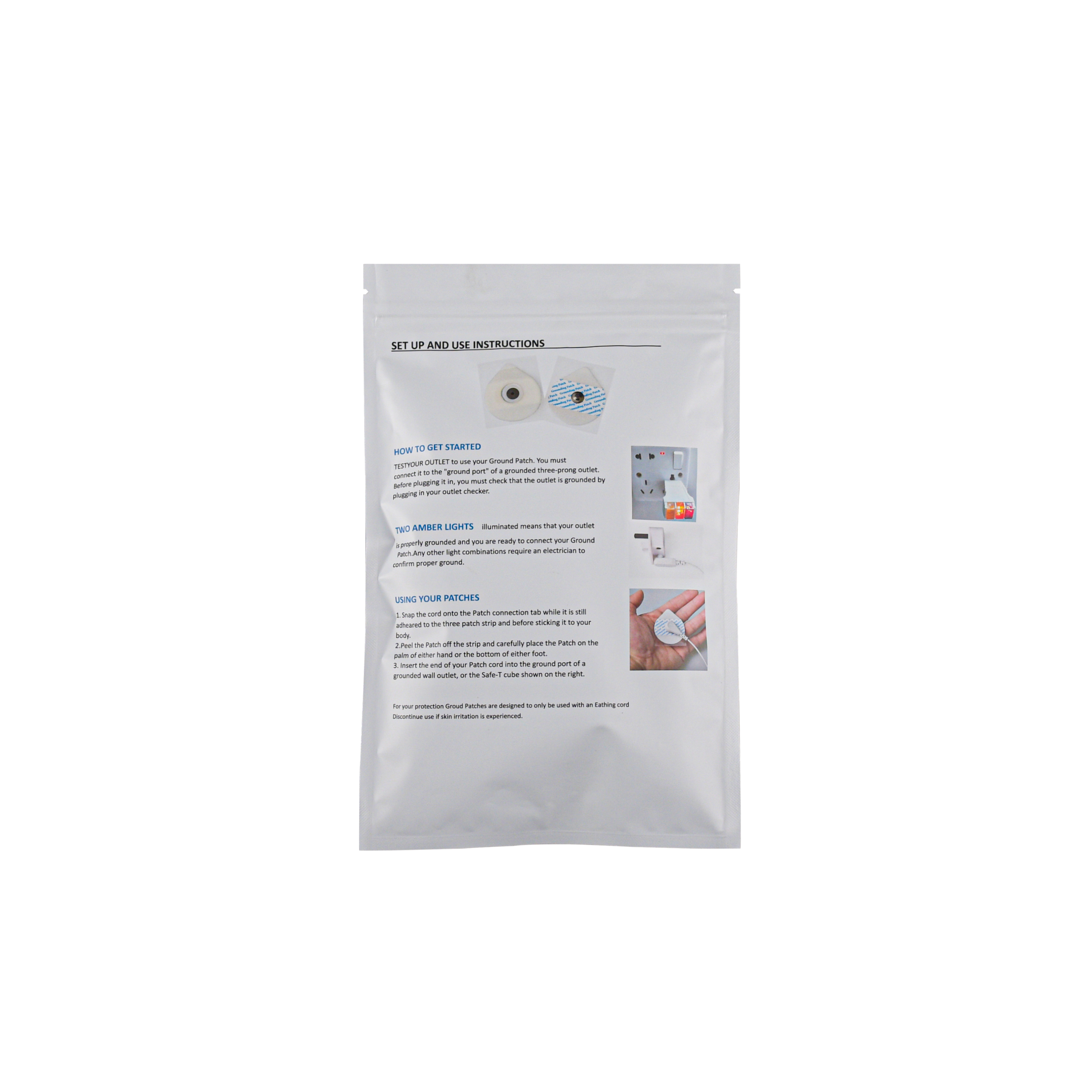 THERAPY Grounding Patch Kit Earthing Sticky Gel Pads Improve Recovery Pain Wellness