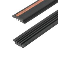 Copper PVC Profile Square Plastic Cable Trunking PVC Cable Guide Rail Without Hole Customized