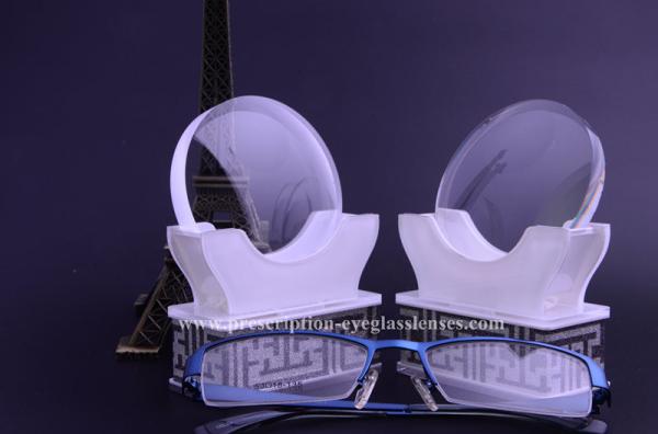 Semi Finished 1.56 Round Top Lens Blanks , Blocking Blue Light Eyeglass Lens Blanks