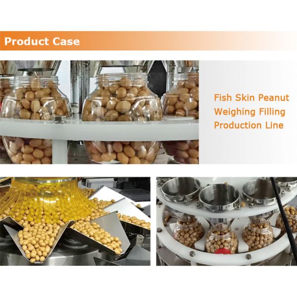 High Speed Automatic Jerky Weighing and Plastic Can Filling Machine for Beef Pork Chicken Dried Meat Snacks
