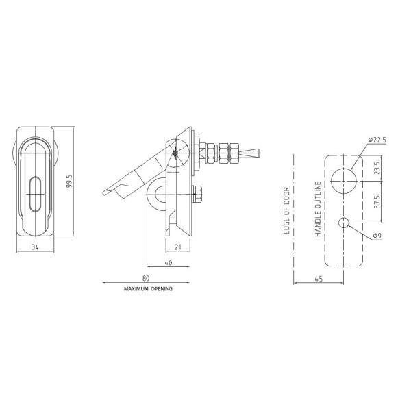 Падлокабле замок двери электрического шкафа промышленный электронный замок шкафа