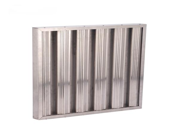 Stainless Steel Commercial Kitchen Hood Filters Heavy Duty Polished Surface