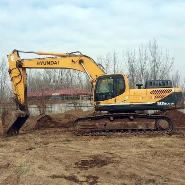 30 Ton Digger Machine Used 305 Hyundai Excavator with High Operating Weight from Korea