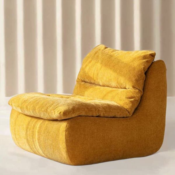 Modern Convertible Extendable Single Seat Sofa Set Synthetic Fabric Sponge Filling for Home Furniture Villa Living Room School