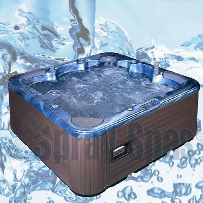 Portable FreeStanding Outdoor Bathtubs In Ocean Wave Blue With High-Grade GazeboM-370D