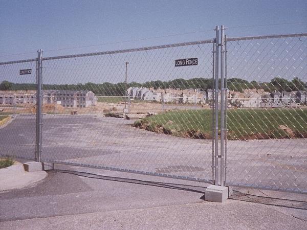 4ft x 10ft temporary chain link construction fence panels for crowd control mesh spacing 2½x2½(63mmx63mm) x 12gauge