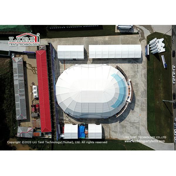 40m Wide Outdoor Event Tents Hall Translucent Cover Multi Polygon Gable Ends For New Product Launch