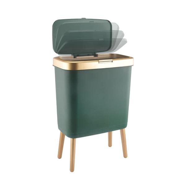 European Style Indoor Trash Can Long Legged Morandi Color Rectangular Trash Can