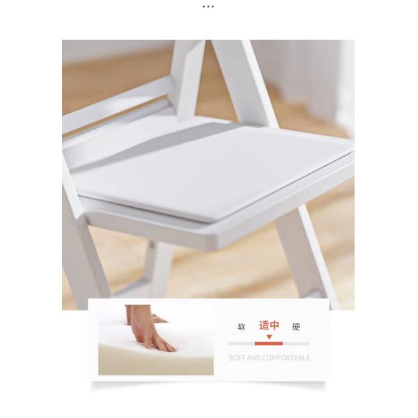 Outdoor Padded White Plastic Resin Folding Chairs For Event Picnic