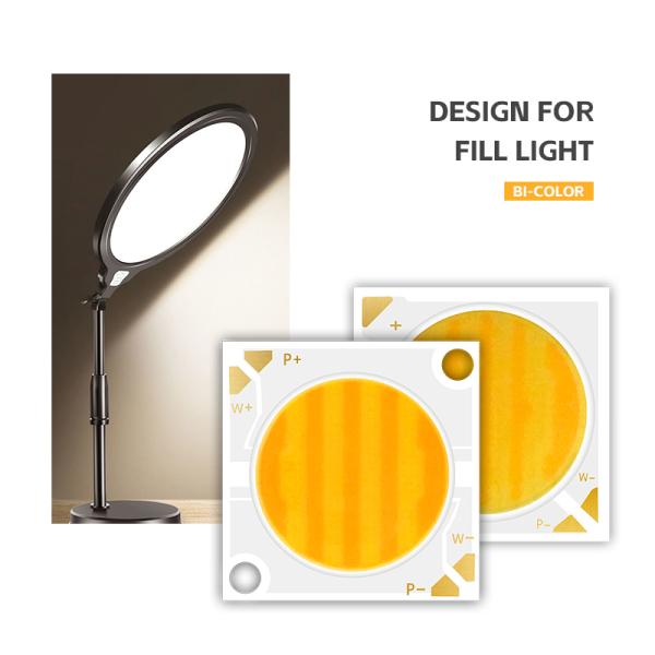 2424 Series 40W 40W Bi Color LED Chip 2800K/6500K CCT 100/110 LM/W 1100MA IF 36V-38V For Photography Light LED Chip