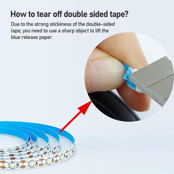 120 LEDs 8mm Vermelho Uma luz um corte Electroplate flexível SMD2835 Led Strip Light 5v