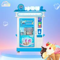 Machine à glaces automatique de vente personnalisée couleur pour bureau / métro
