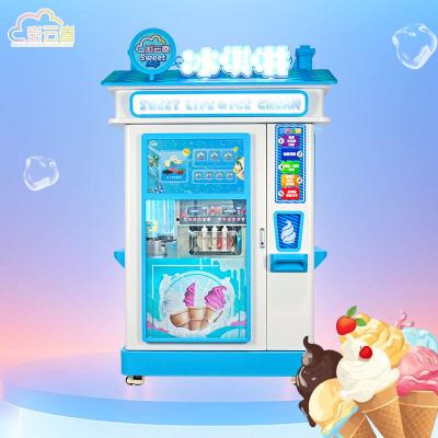 Machine à glaces automatique de vente personnalisée couleur pour bureau / métro