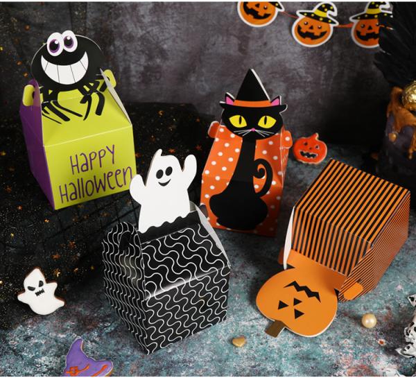 Children Sweet Bonbon Dark Truffle Chocolate Box Gift Pack Paper Container