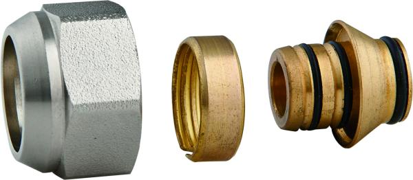 5001 Gas Stove Valve Parts Brass Quick-Connection Adapter for Flexible Plastic Pipe Sizes 12 x 16, 16 x 20, 20 x 25