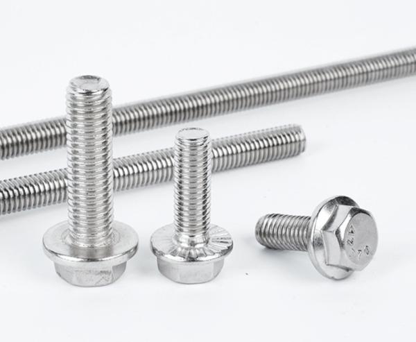M4 M8 M12 Serrated Hexagon Head Flange Bolt Stainless Steel SUS304 SUS316 DIN6921