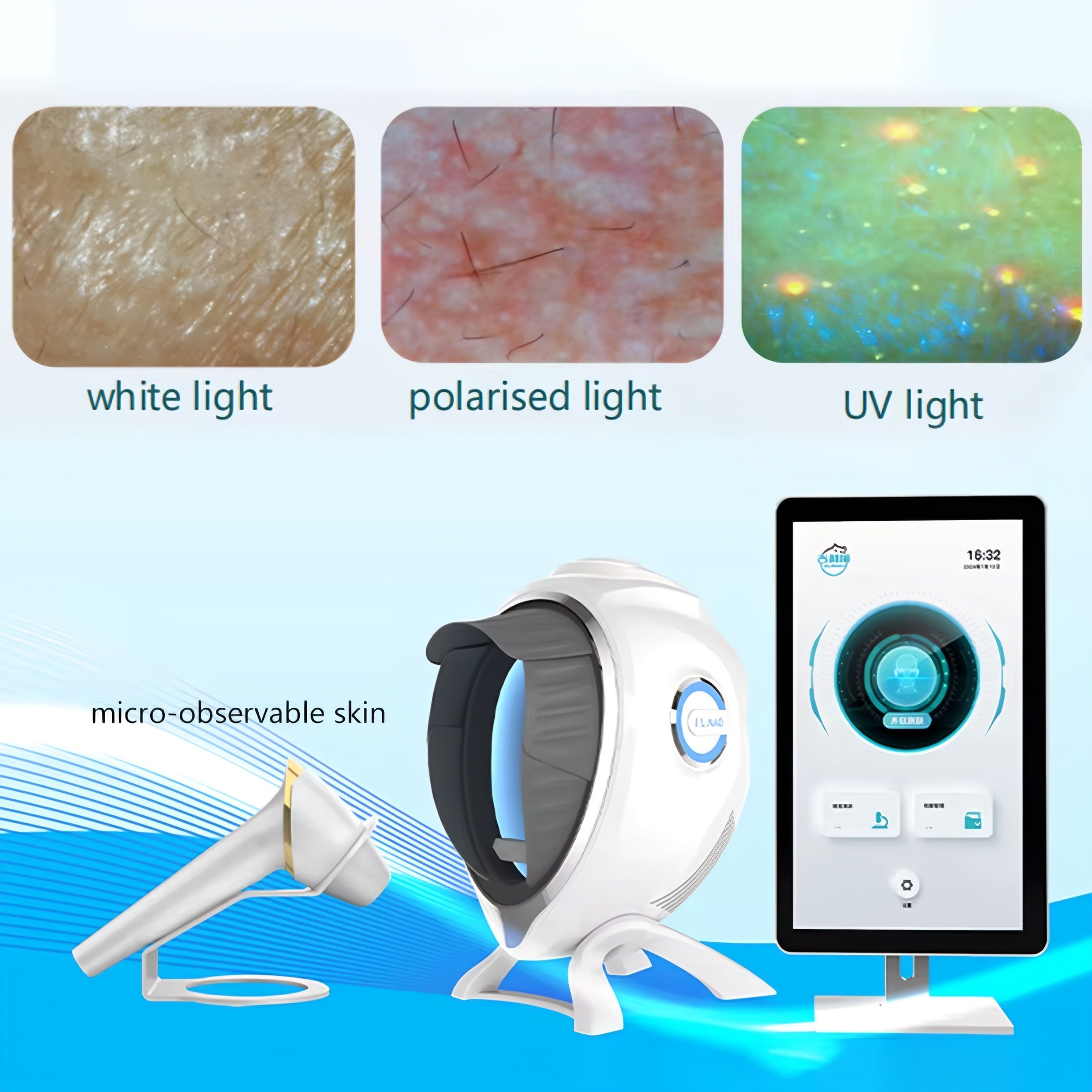 2-in-1 Scalp & Skin Analyzer | AI Skin Analysis Machine